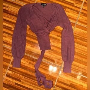 Surplice sweater top size XS Express